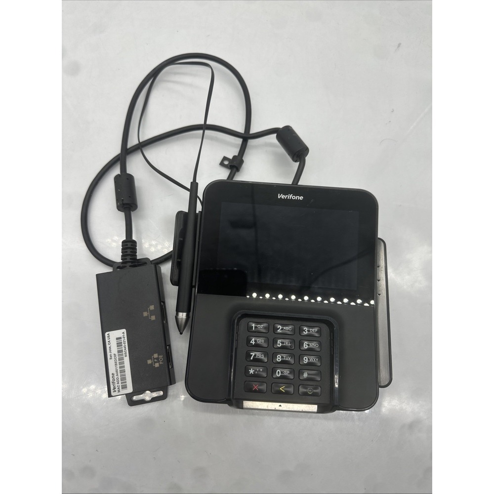 Verifone M400 WiFi/BT Credit Card Terminal Payment Reader w/ PoE Adapter